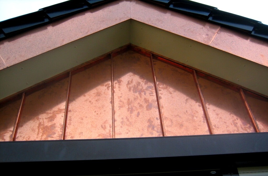 Fassadenbekleidung Kupfer